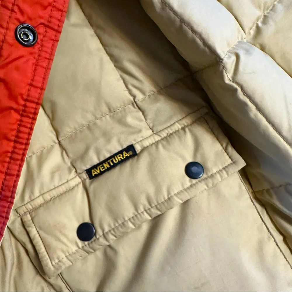 Vintage Aventura Down Feather Duck Reversible Puff Vest Men's Sz M